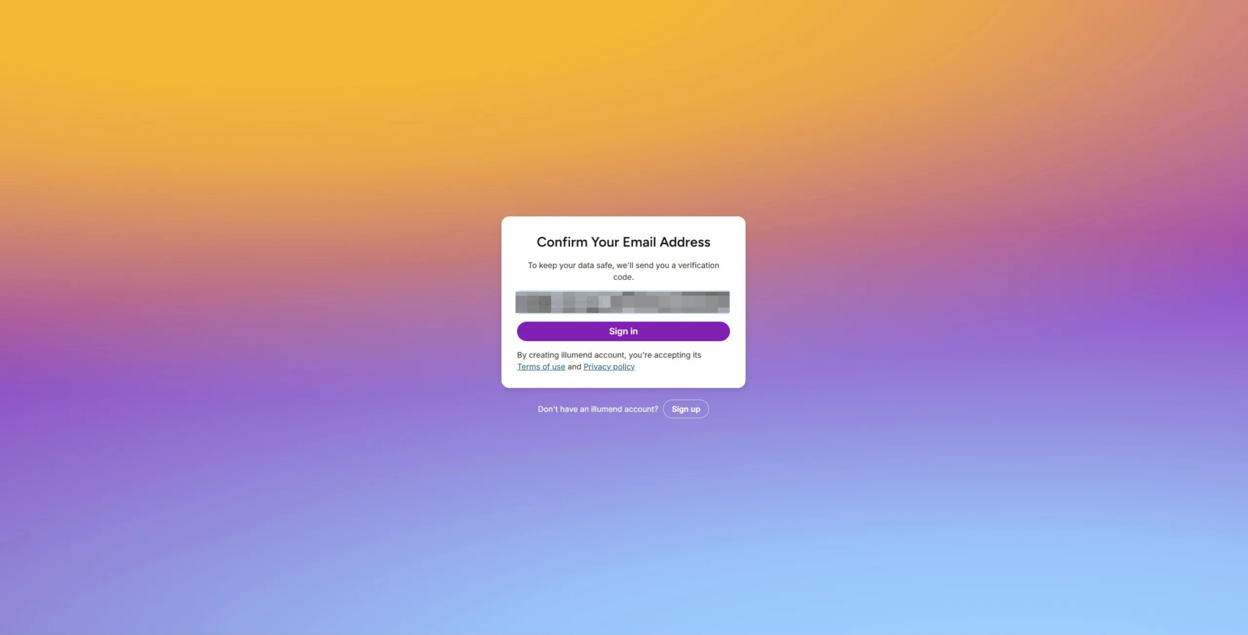 illumend: the illumend web application — sign-in and authenticated workspace (2 of 5).