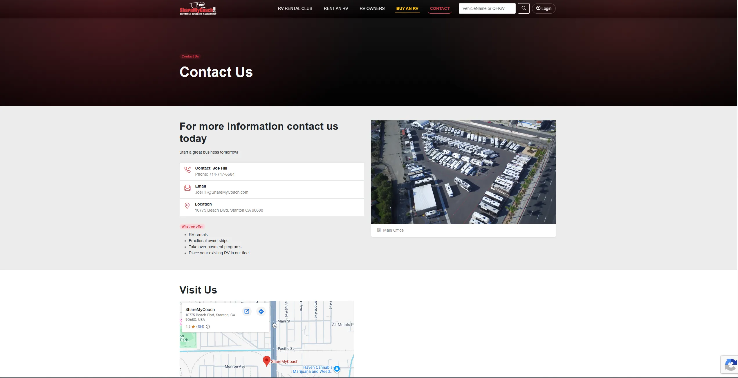 ShareMyCoach: the public ShareMyCoach RV rental site — availability search, vehicle listings and booking flow (9 of 9).