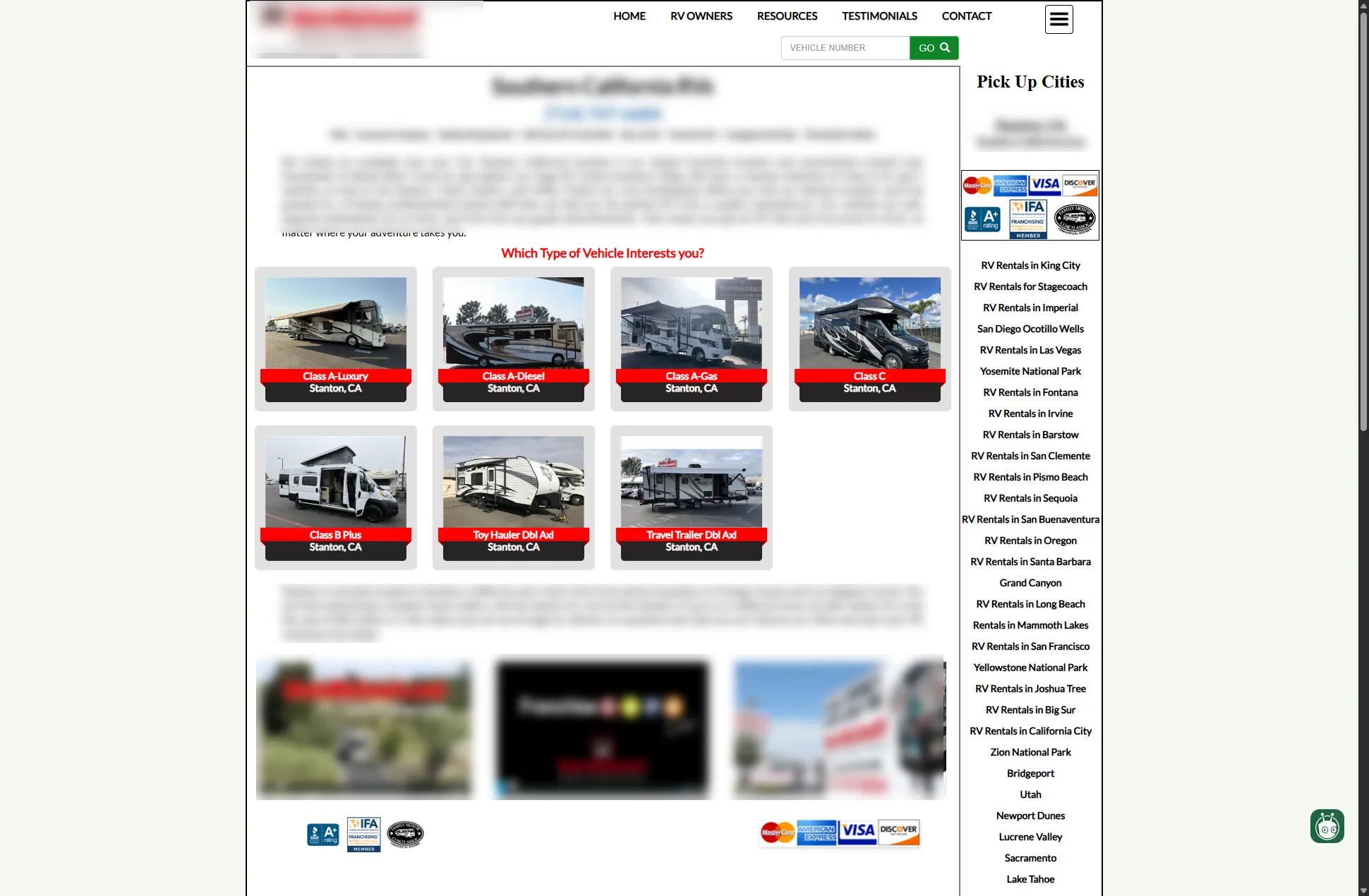 ShareMyCoach (legacy): the previous generation of the ShareMyCoach site — pick-up city directory and availability check (2 of 3).