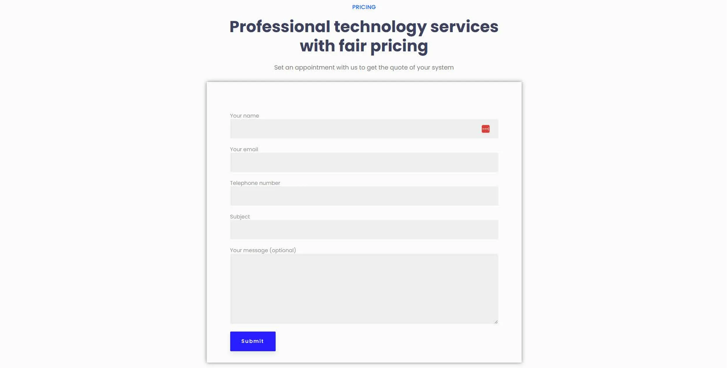 Software Agency Site: a software agency marketing site — services, team, blog and FAQ pages (11 of 12).