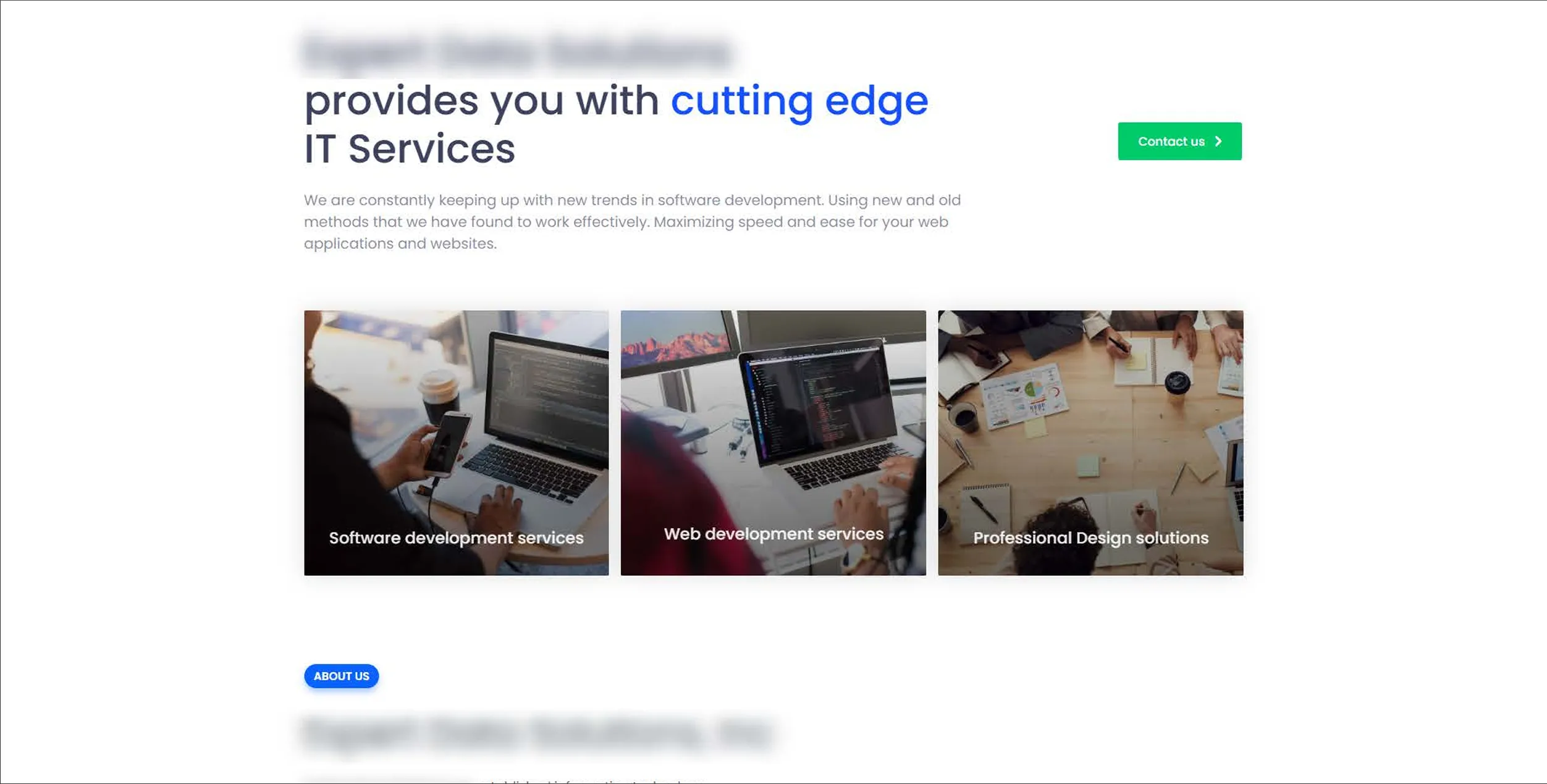Software Agency Site: a software agency marketing site — services, team, blog and FAQ pages (2 of 12).